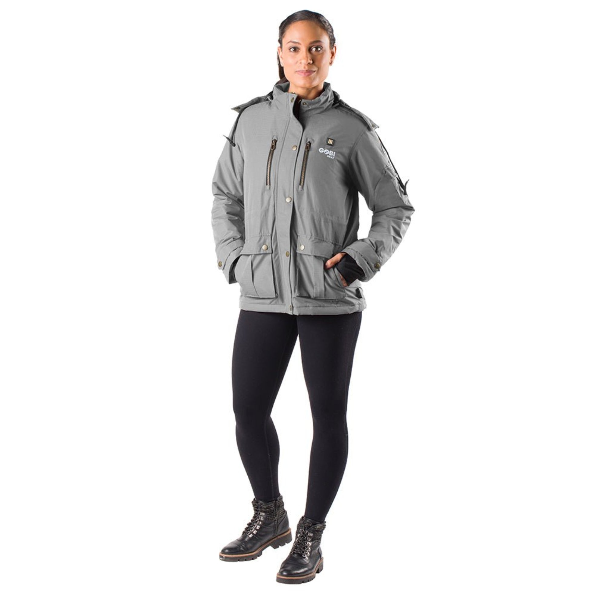 Arcadia Womens Heated Parka - Gobi Heat