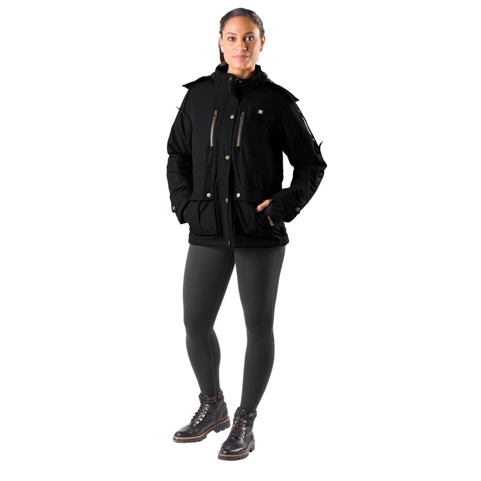 Arcadia Womens Heated Parka - Gobi Heat