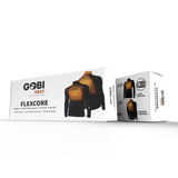 Product packaging for the flexcore men's heated base layer shirt.