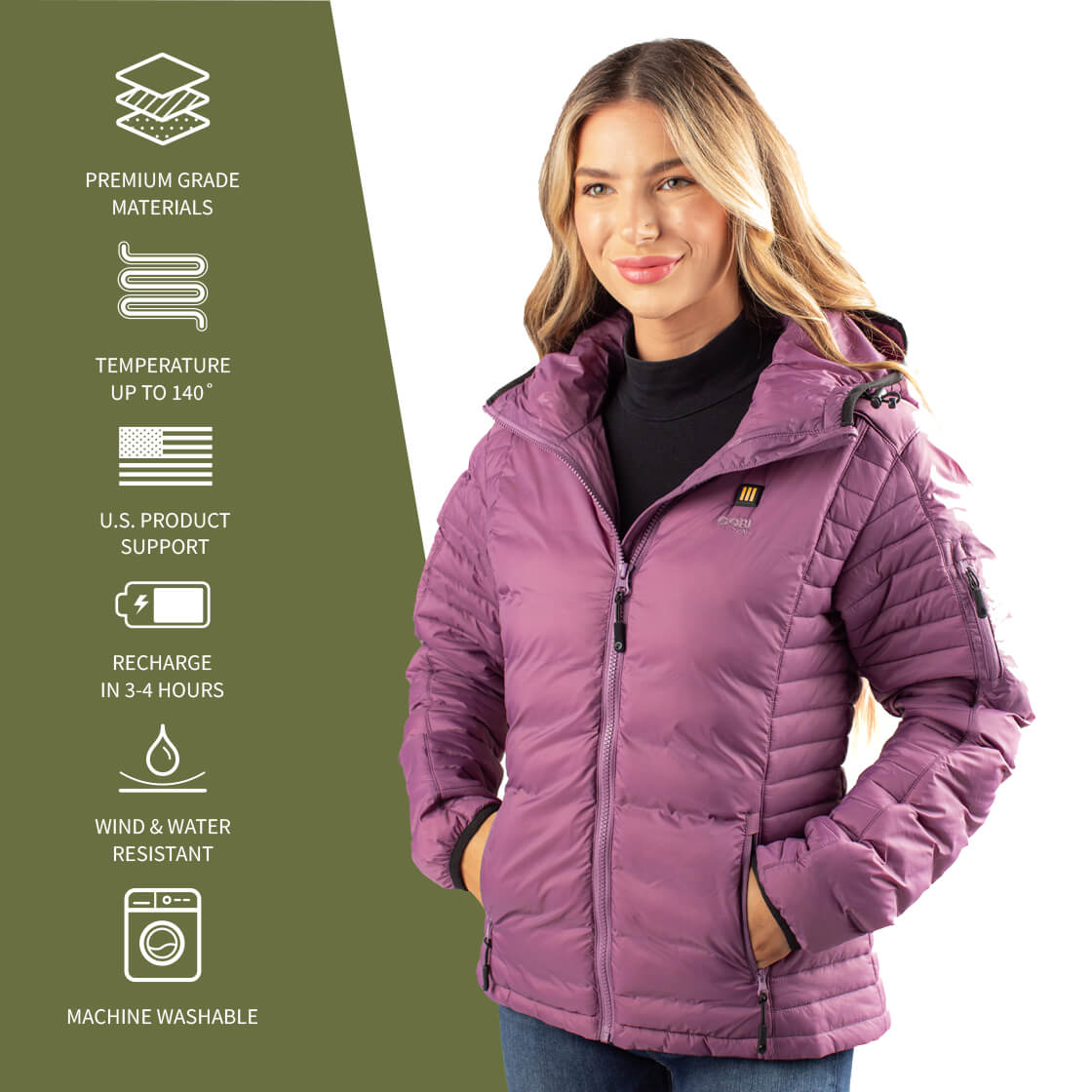 Women's heat keep puffer on sale jacket