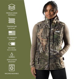 Colorado Womens Heated Hunting Vest - Mossy Oak® Camo
