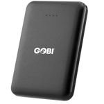 Black power bank with 'Gobi' logo on a white background