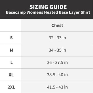 Basecamp Womens Heated Base Layer Shirt - Gobi Heat
