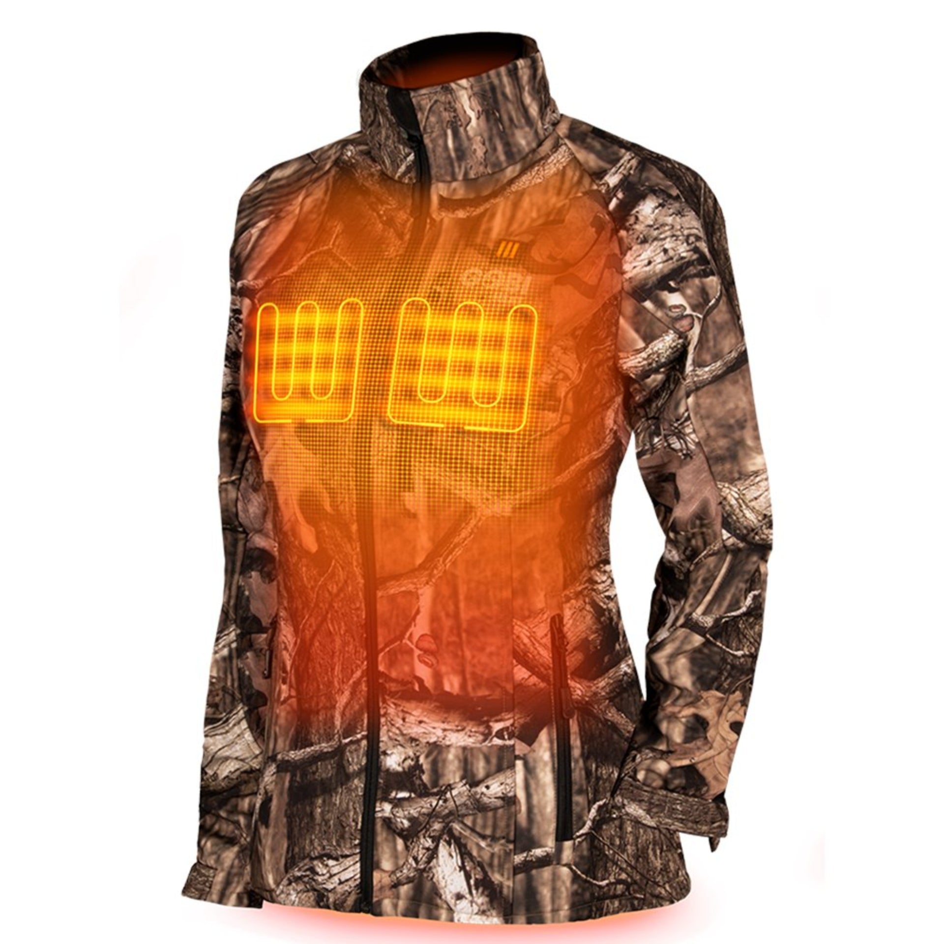 Sahara Heated Hunting Jacket Mossy Oak Camo