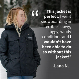 Shift Womens Heated Snowboard Jacket - Gobi Heat