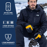 Vertex II Heated Ski Gloves (3500mAh USB-C batt) - Gobi Heat